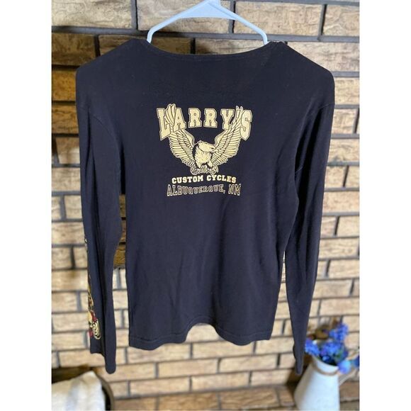 Larry’s Custom Cycles Skull Tee‎ - Picture 2 of 6